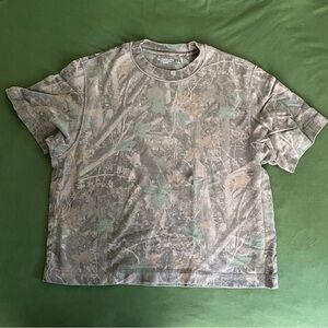 Abercrombie & Fitch Heavyweight Cropped Short Sleeve Shirt